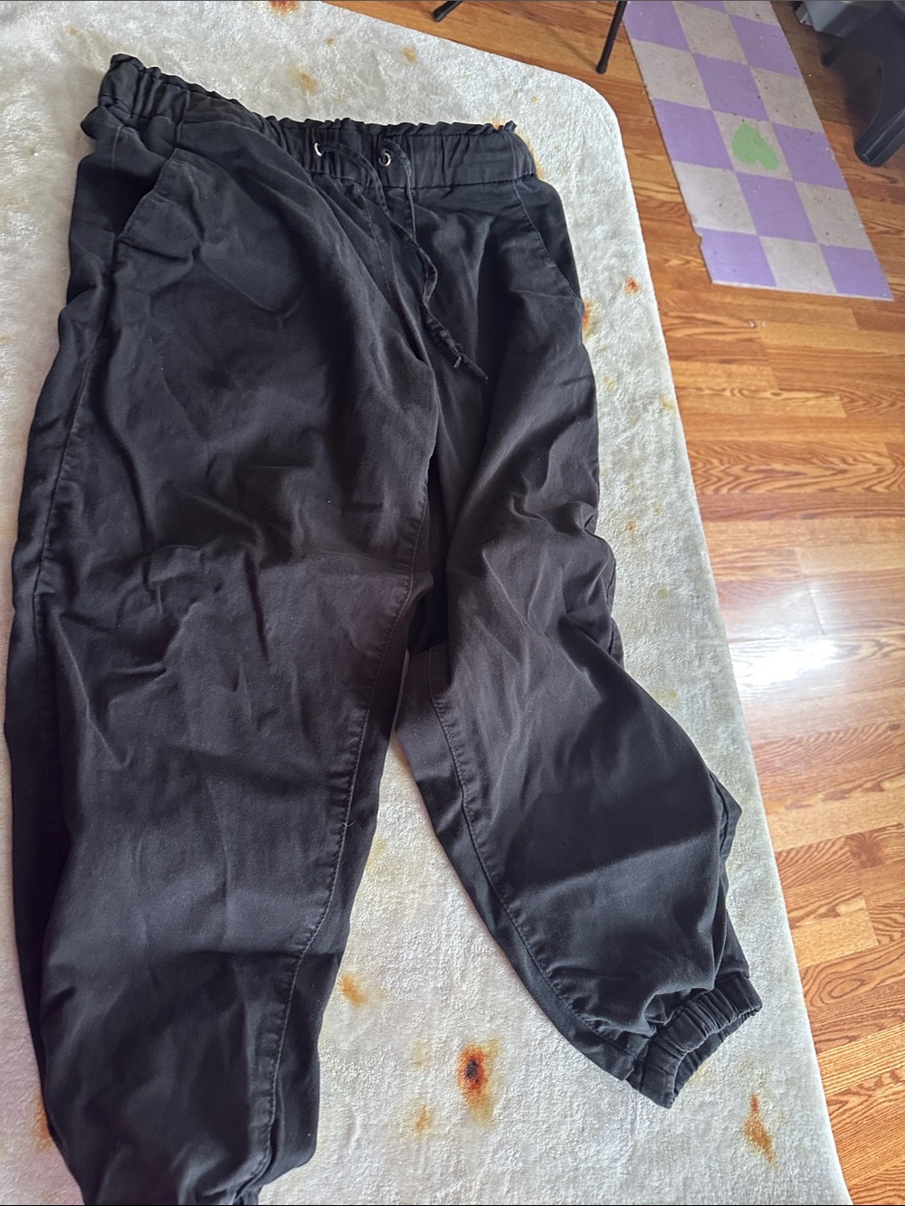 Men's Black Drawstring Jogger Pants - Casual Comfort